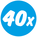 40x